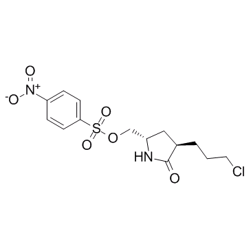 Benzenesulfonic acid, 4-nitro-, [(2S,4R)-4-(3-chloropropyl)-5-oxo-2-pyrrolidinyl]methyl ester