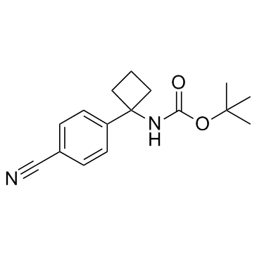 Carbamic acid, N-[1-(4-cyanophenyl)cyclobutyl]-, 1,1-dimethylethyl ester