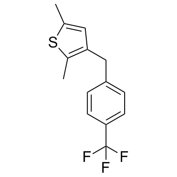 Thiophene, 2,5-dimethyl-3-[[4-(trifluoromethyl)phenyl]methyl]-