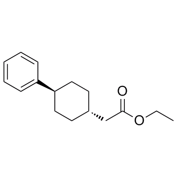 Cyclohexaneacetic acid, 4-phenyl-, ethyl ester, trans-