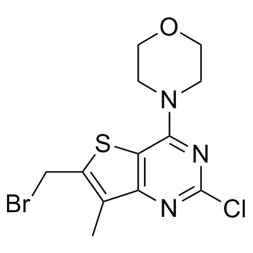 Thieno[3,2-d]pyrimidine, 6-(bromomethyl)-2-chloro-7-methyl-4-(4-morpholinyl)-