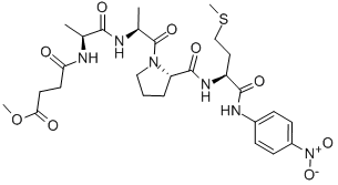 N-甲氧基琥珀酰-丙酰氨-丙酰氨-脯酰氨-蛋氨酸對硝基酰苯胺