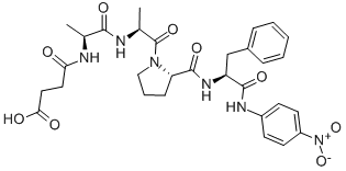 N-琥珀酰-丙酰氨-丙酰氨-脯酰氨-苯丙氨酸對硝基酰苯胺