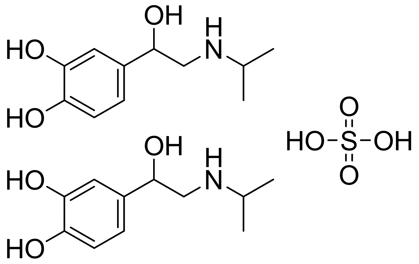 消旋硫酸異丙腎上腺素